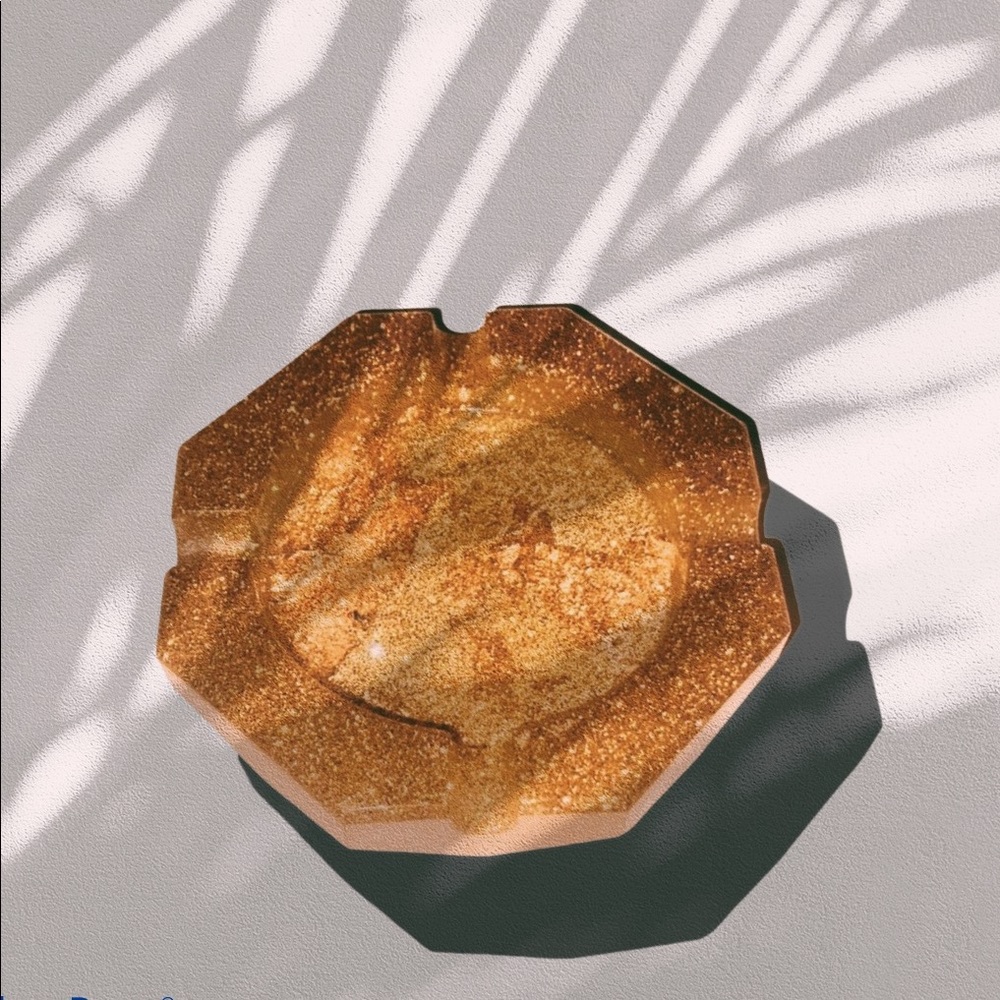 SPARKLE BABY GOLDEN ASHTRAY